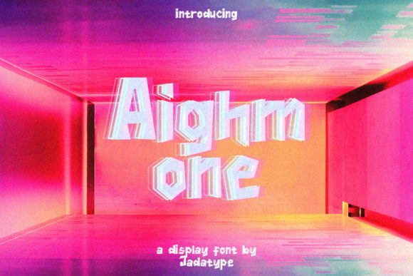 Aighmone: A Bold Display Font for Digital Impact