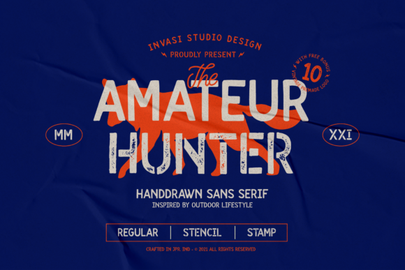 Amateur Hunter Font for Professional Branding