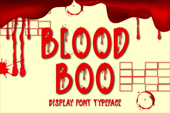 Blood Boo Font for Spooky Branding