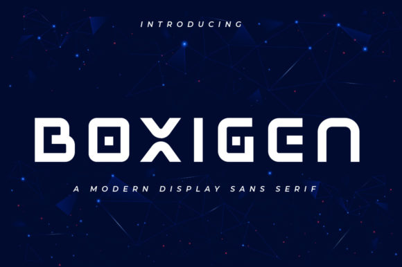 Boxigen: A Bold Display Font for Modern Web Design