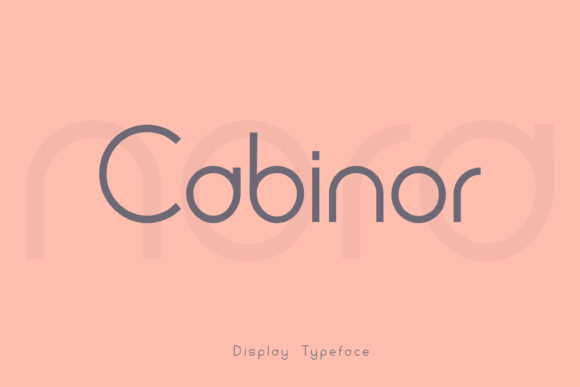 Cabinor – A Modern Display Font for Web Design
