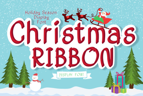 Christmas Ribbon: A Font for Editorial Grace
