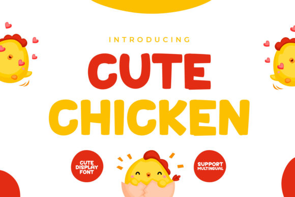 Cute Chicken Font for Web Design Projects