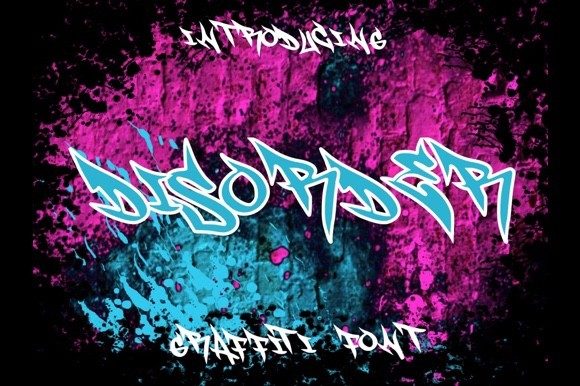 Disorder Font for Editorial Design and Content Creation