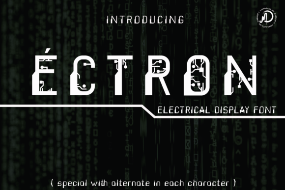 Ectron: A Robotic Display Font for Modern Editorial Design