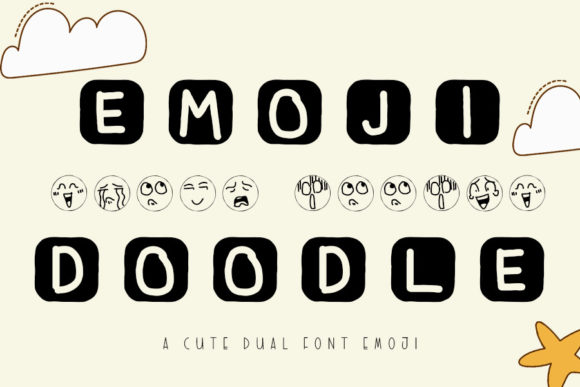 Emoji Doodle: A Playful Display Font for Creative Projects