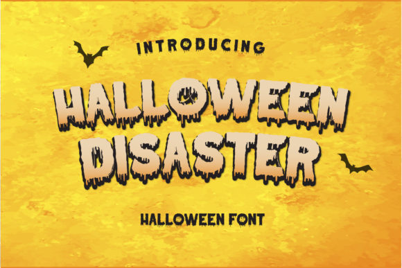 Halloween Disaster Font for Web Design