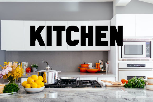 Kitchen Font: A Chunky Display Typeface for Bold Branding