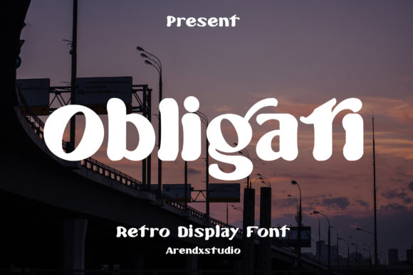 Obligati: A Bold Display Font for Strong Branding