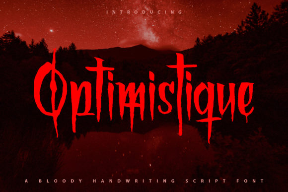 Optimistique: A Spooky Typographic Spark for Branding
