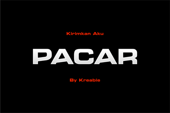 Pacar: A Modern Display Font for Editorial Projects