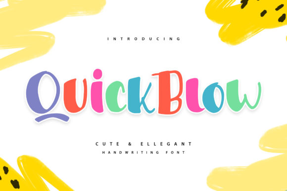 Quickblow: A Whimsical Display Font for Digital Creativity