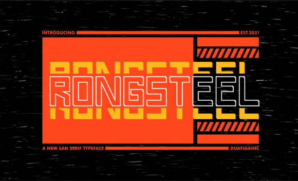 Rongsteel Font for Bold Branding Projects