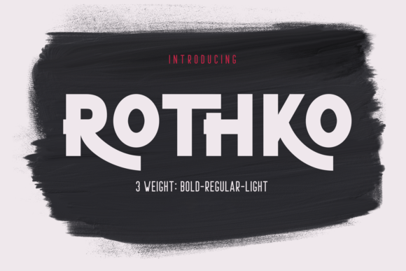 Rothko: A Bold Display Font for Editorial Elegance