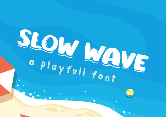 Slow Wave: A Playful Display Font for Editorial Design