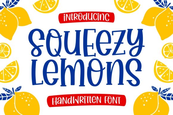 Squeezy Lemons Font for Handmade Creations