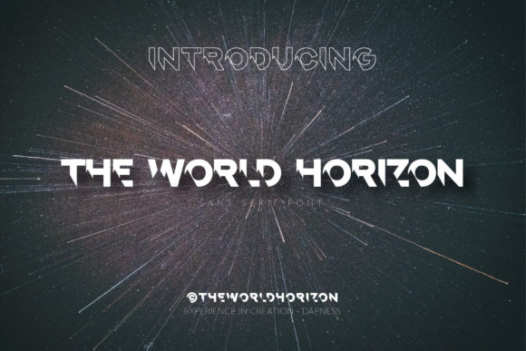 The World Horizon: A Bold Display Font for Digital Campaigns